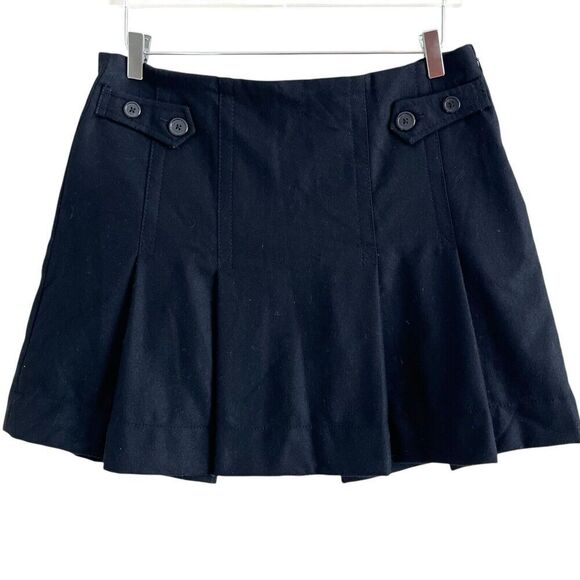 Vintage GAP Y2K Wool Blend Pleated Mini Skirt Sz 10 Academia Schoolgirl prep - Picture 1 of 12